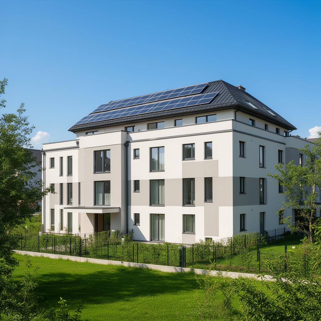 Energetski obnovljena zgrada sa solarnim panelima